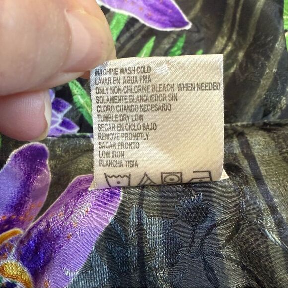 Vintage Simply Basic Mumu House Dress Stunning Vibrant Tropical Floral One Size - Picture 9 of 10